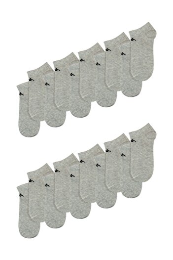 Kappa Set of 10 short socks Kappa, women, Grey Melange, EU size 36-40