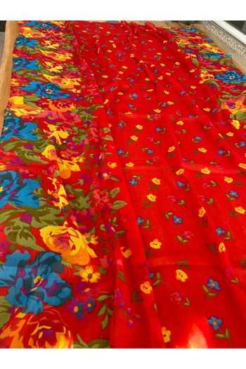 Bohemian Large Size Organic Cotton 1758077 Pareo Shawl Red/Green 1758077