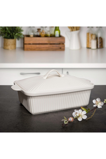 LA MESA RECT. CASSEROLE WITH CERAMIC LID