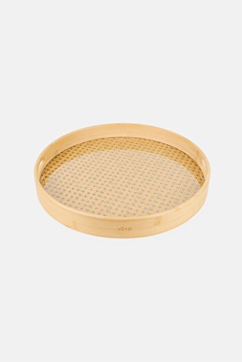YOTO Bamboo Serving Tray, Beige