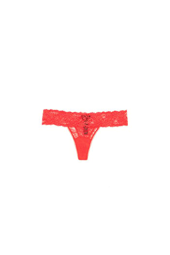 La Perla Women Freedom Lace Panties, Red