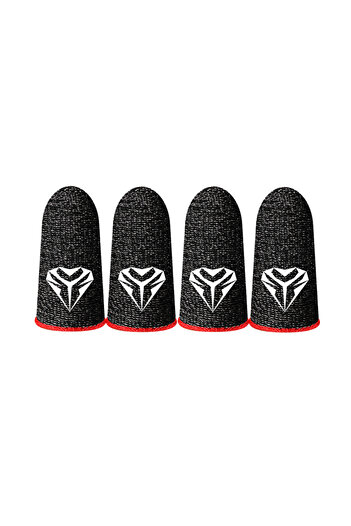 Choice 2Pairs Red 1-10 Pairs Thumb Gloves Touch Screen Finger Cots Sweatproof for PUBG Mobile Game Accessor