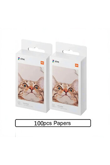 Xiaomi 100 PCS Original 100% ZINK Pocket Printer Paper Self-adhesive Photo Print 50pcs Sheets