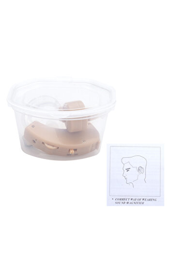 Choice with White box BTE Hearing Aid Ear for Deafness Sound Amplifier Adjustable Hearing Aids Portable Sup