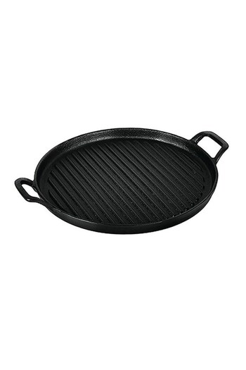 OEM Grill Pan, BerlingerHaus, Cast Iron, 30 x 2.15 cm, Suitable for Oven and Induction Stove, Black