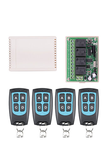 Choice4 4A FS-4 Universal Wireless Remote Control Switch DC 12V 4CH Relay Receiver Module With 4 Channel RF