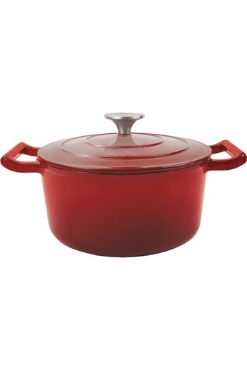 OEM Cratita cu capac, din fonta emailata, 4.80 l, 26 cm, Grunberg GR8626