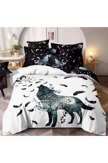 JOJO HOME Double Bed Linen Set, Finet, 6 Pieces, J3DD-12, Printed, 235 x 240 cm