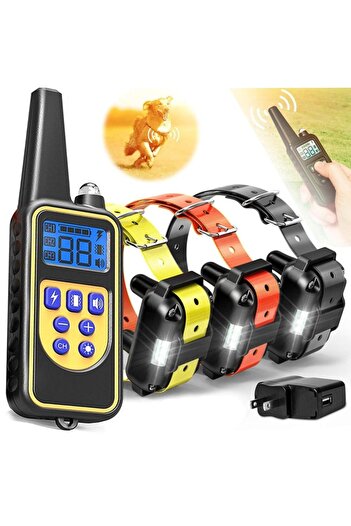 Choice EU Plug for 3 dogs Electric Pet Dog Training Collar Shock Training Collar Electronic Remote Control