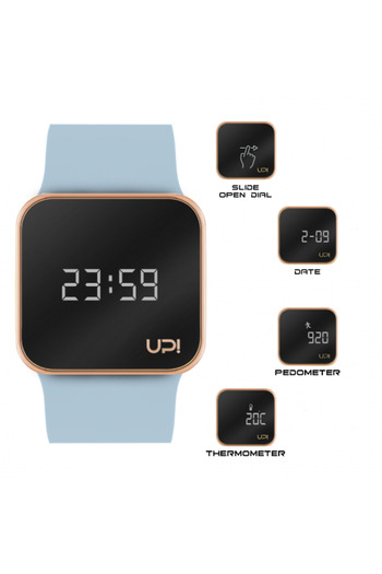 Up! Watch Ceas UpWatch Upgrade Matte (Auriu/Albastru Deschis)