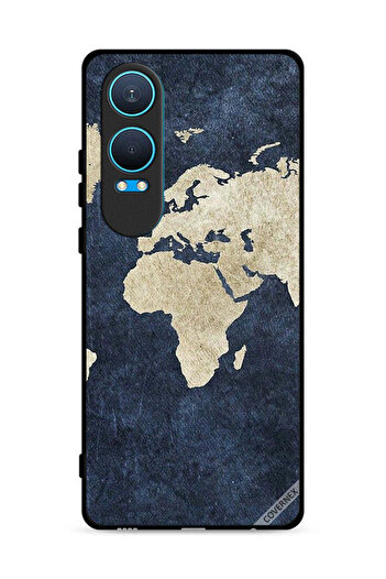 Covernex غطاء حماية لهاتف OnePlus Nord CE4 Lite 5G بنمط خريطة على الجينز