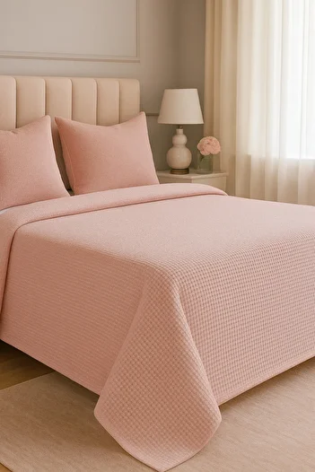 Formeya Colorful Wafer Pattern Double Pique Bedspread Hotel Pique 200X230 cm