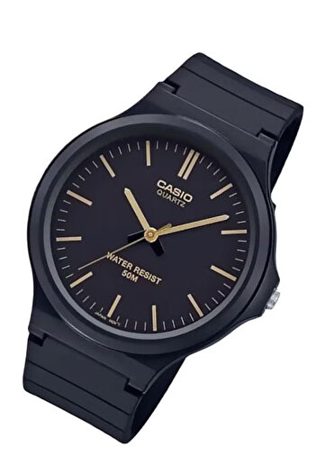 Casio Men's Water Resistant Analog Watch Mw-240-1e2vdf - 44 Mm - Black