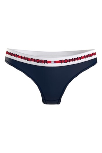 Tommy Hilfiger - Women's Modal Blend Briefs with Logo Band, Navy, Size L
