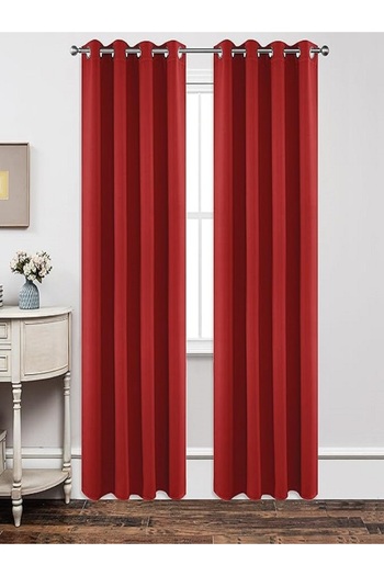 Metropolitan Concept Set of 2 full blackout curtains, worked on staple rings