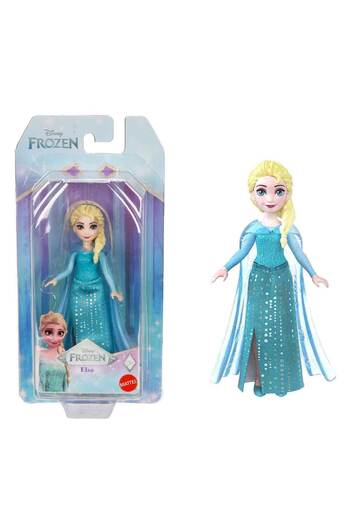 Disney Frozen Disney Karlar Ülkesi Elsa ve Anna Mini Bebekler HLW97 - Elsa Mavi Elbiseli