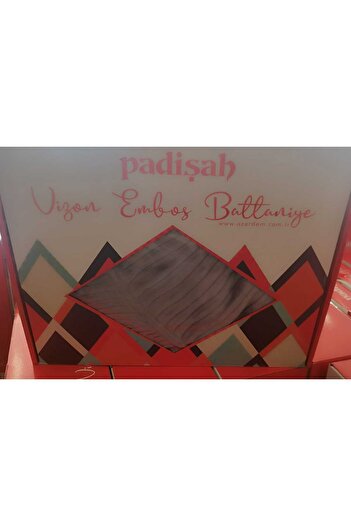 YÜNTEKS Sultan Mink Embossed Single Boxed Blanket 155*215 Anthracite