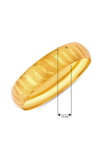 Yenigün Kuyumculuk Hediyelik Yatırımlık Çapraz Desenli (6,75 gr) Altın Bilezik-1.5 cm Genişlik