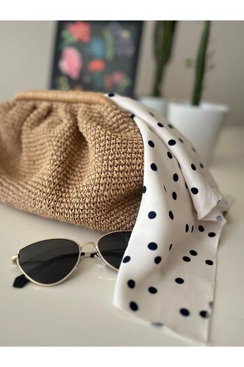 ÖrgüYastik Polka Dots Scarf Bandana