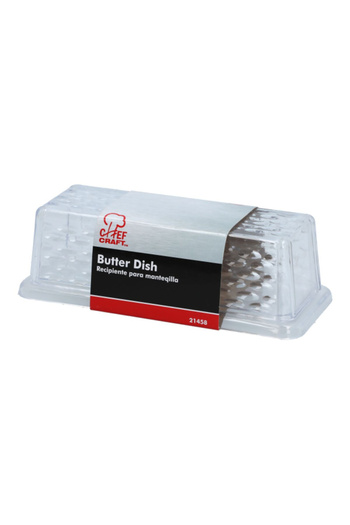 Chef Craft Plastic Butter Dish with Cover 6.75 Inch