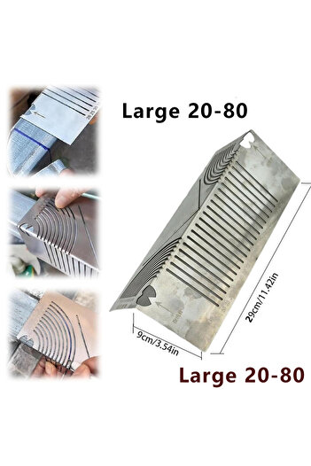 Choice Large 20-80 Precise-Flex Angle Arc Marking Tool Efficient Metal Pipe Saddle Cutting Guide Pipefitter
