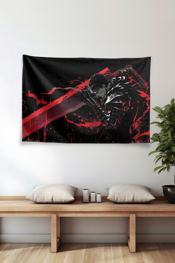 Vagonik Berserk Themed Anime Wall Covering Tapestry