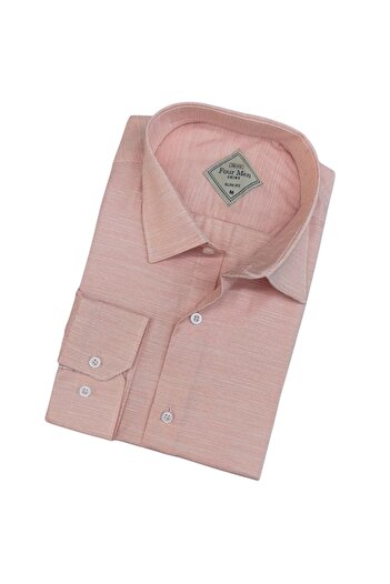 GÖMLEK GALERİSİ Slim Fit Slim Fit Plain Long Sleeve Men's Shirt