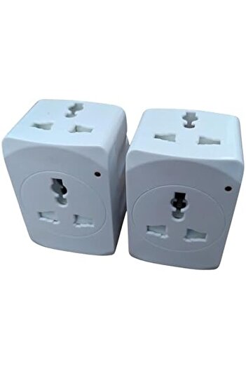 Generic [2 PCS] 3 Way Multi Plug Adapter Socket, Universal Travel Adaptor-Plug Extension