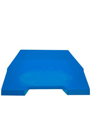 NEBO Tavă pentru documente, picioare de stabilitate, material plastic, albastră