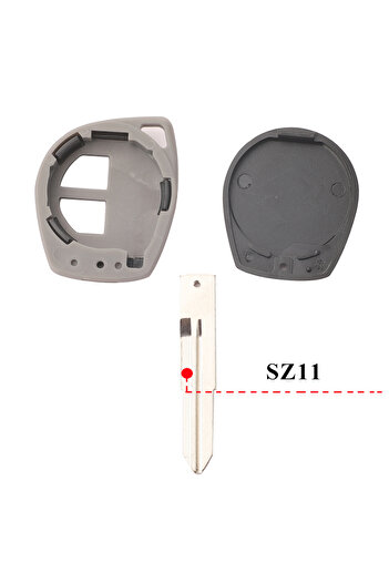 Choice SZ11 jingyuqin New 2Buttons Car Key Big Housing Shell for Suzuki Alivio Dzire Ertiga Jimny Swift S-C