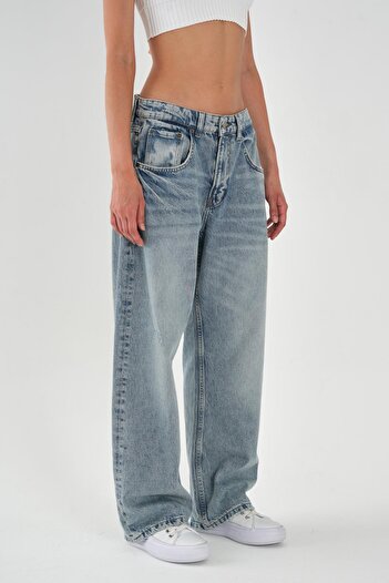 ALEXANDERGARDI Kadın Açık Mavi Baggy Jean