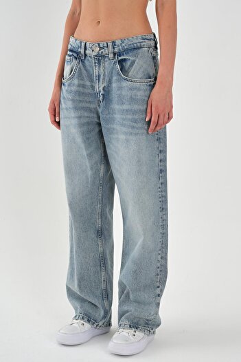 ALEXANDERGARDI Kadın Açık Mavi Baggy Jean