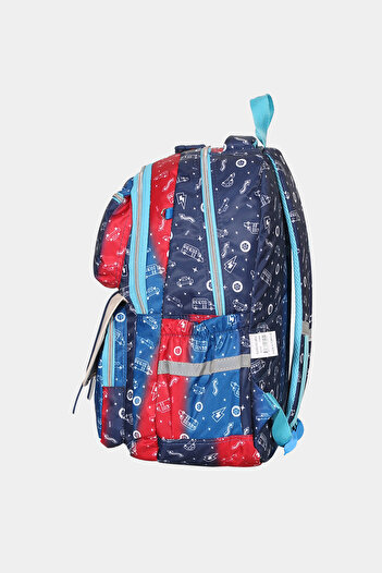 Relaxion Set of 3 Primary School Backpacks with Orthopedic Back Support and Pen and Nutrition Bag