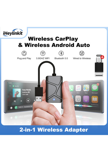 Choice X6 iHeylinkit 2 in1 CarPlay Wireless Adapter CarPlay Mini Box Android Auto Dongle For Benz Audi Mazd