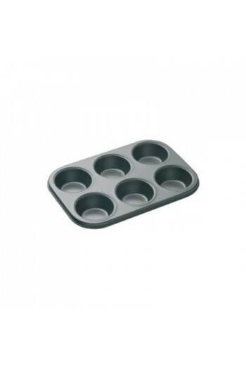 ertone Forma 6 briose, material antiaderent, Negru