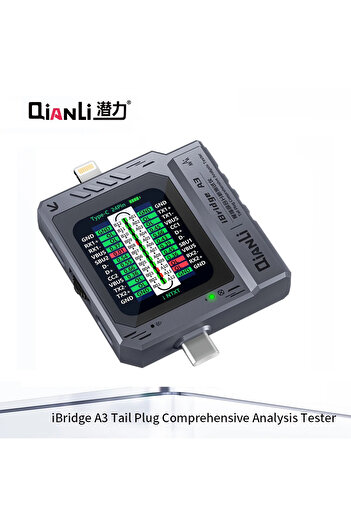 Choice iBridge A3 Qianli IBridge A3 Mobile Phone Tail Plug Tester Lightning Type-C Interface for Mobile Pho
