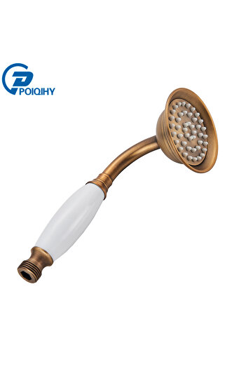 Choice Handshower B Antique Brass Handshower Ceramic Handheld Head Brass Bracket 150cm Shower Hose Faucet A