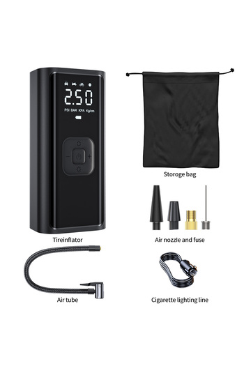 Choice Wired YIJU Rechargeable Car Air Pump Tire Inflator Portable Compressor Digital Cordless Car Tyre Inf
