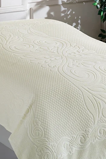 DNZGÜLCAN Softy Double 200X220 cm Summer Towel Pique 100% Cotton |   Comfortable, Stylish and Breathable Bedspread