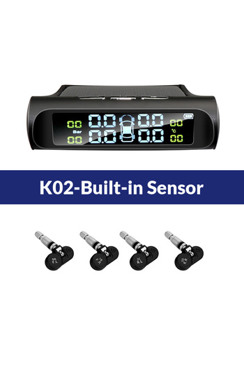 Choice K02-Built-in Sensor E-ACE Solar Power TPMS Car Tire Pressure Alarm Monitor System Auto Security Alar