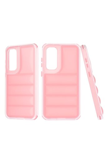 FILL Protective Case for Samsung Galaxy S23 FE, Wave Shield, Thermoresistant Plastic, Soft Rose