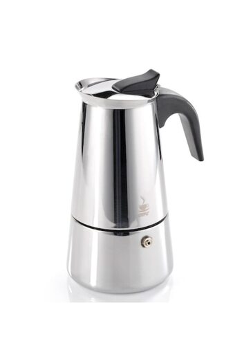 MONTELI Espressor Inox pentru 9 Cesti, Argintiu/Negru, Cafetiera Moka