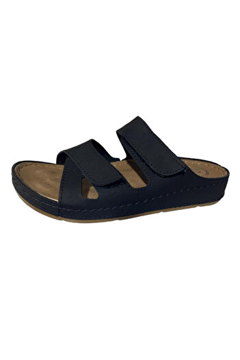 MULEX Women's Black Orthopedic Slippers