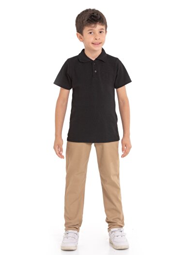 redbug kids Men's Ribbed Waist Canvas School Trousers