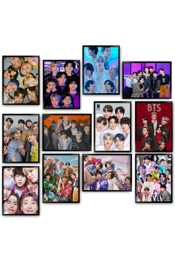 TABLOX Bts Rm Jin Suga J-Hope Jimin V Jungkook Army 12Li Mdf Wooden Painting Set K Pop Wall Decor Gift