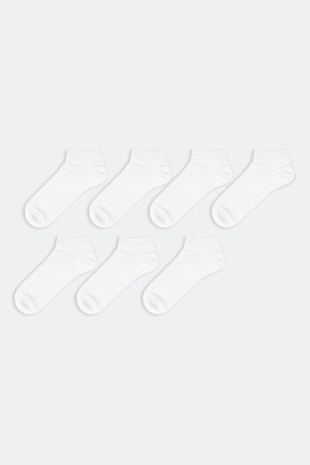 LC Waikiki - Set of ankle-length socks - 7 pairs, White, 43-45