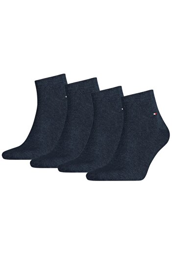 Tommy Hilfiger , Set of short socks with discreet logo 14171 - 4 pairs, Blue, Size 39-42