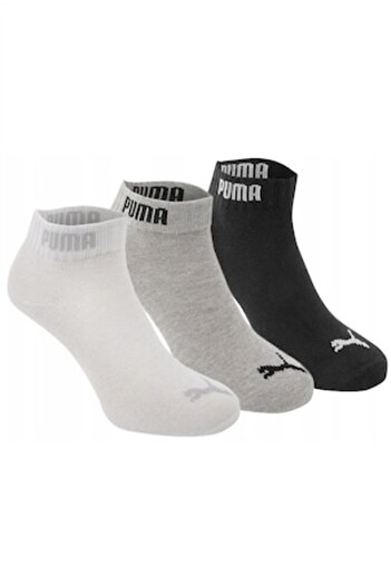Puma Set 3 pairs of socks, PUMA, Unisex, Black/Grey/White, size 39-42