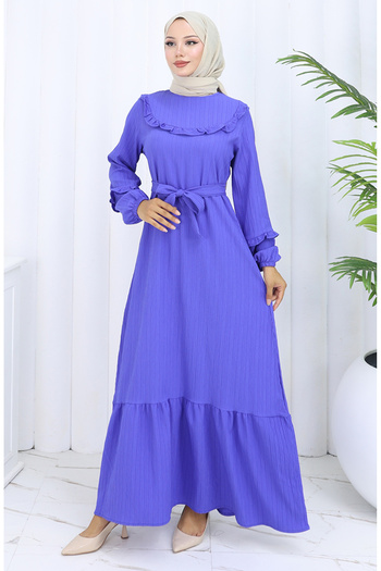 sefamerve Ruffled Belted Dress 2116-02 Saks