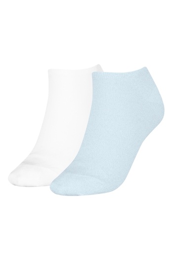 Tommy Hilfiger - Set ankle socks - 2 pairs, Pastel blue, Optical white, Size 35-38